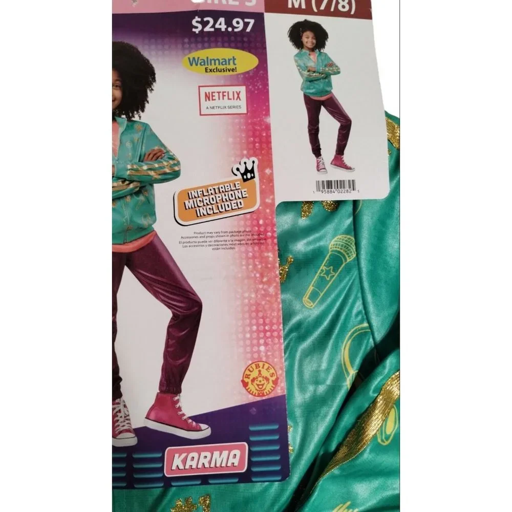 Rubies Karmas World Karma Girls Medium Halloween Costume Size Medium 7 to 8 New